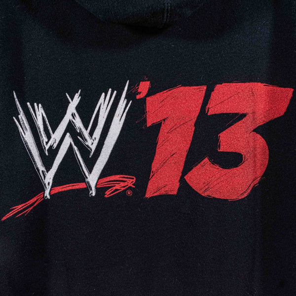 CM Punk WWE 2K13 Zip Hoodie Sweatshirt Live The Revolution Black Mens Large