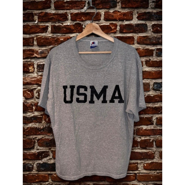 USMA West Point Military Academy Champion T Shirt Sz. XL Gray Vintage 90s USA