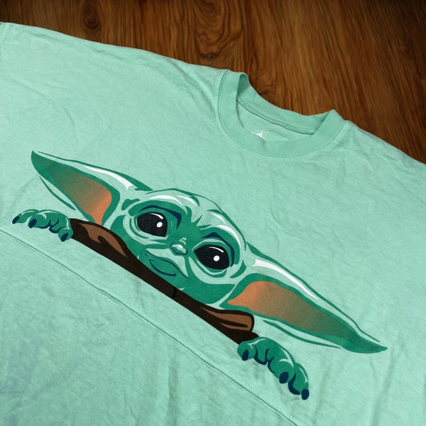 Disney Star Wars Mandalorian Grogu Baby Yoda Spirit Jersey Green 2XL XXL