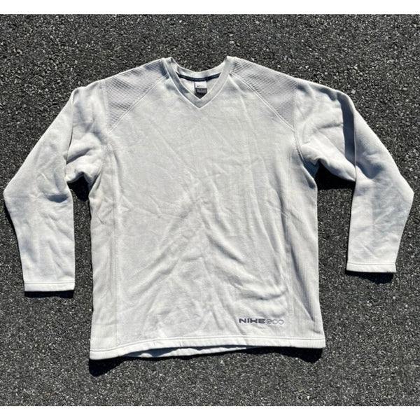Nike 600 Grey Long Sleeve Sweatshirt Y2K 90s 2000s Made in Malaysia L Vintage