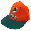 Miami Dolphins Hat Cap Reebok Snapback Green/Orange Embroidered Logo Vintage