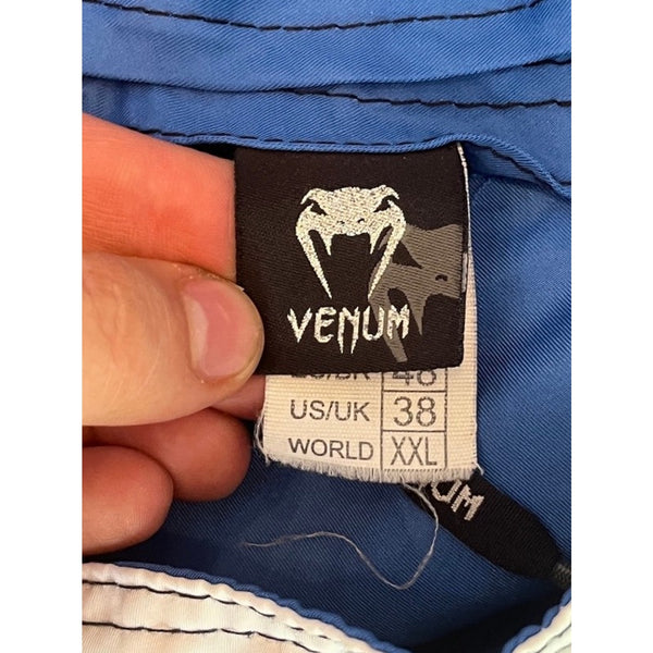 Venum MMA UFC Fight Shorts Men's Size 38 2XL Blue Black Training Grappling BJJ