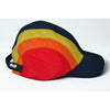 Paul Smith PS Stripe Nylon Baseball Cap Rainbow Strapback NWOT Rare Hat