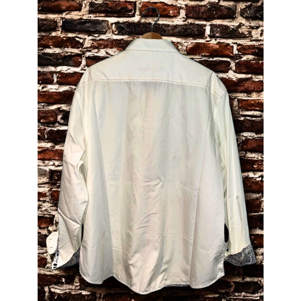 Robert Graham Dominic White Textured Shirt 3XL Classic Fit NWT Luxury Button
