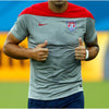 Nike USA Soccer 2014 Training Shirt Men's 2XL Gray Red Dri-FIT 578797-060