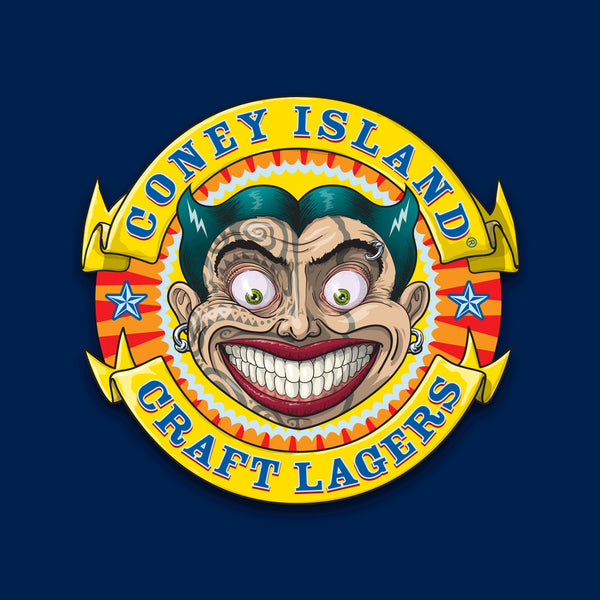 Coney Island Lager T-Shirt Shmaltz Brewing Co Graphic Beer Tee Black Sz S