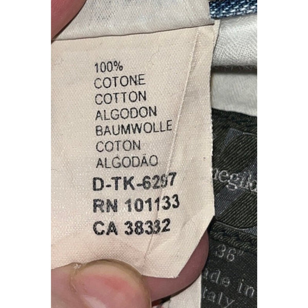 Ermenegildo Zegna Men’s Straight Fit Blue Jeans 36x29 Made in Italy Cotton Denim