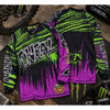 O'Neal Mayhem Crypt Motocross Jersey Monster Energy Style Y2K Purple Green S