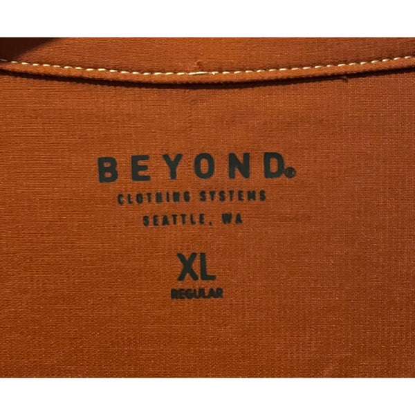 Beyond Clothing FirstSun Short Sleeve Performance Shirt Orange XL NWOT