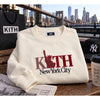 Kith NYC Liberty Color Crewneck Sweatshirt Men's XL Cream 2025 Exclusive NWOT