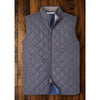 Peter Millar Essex Quilted Vest XL Iron Gray Full Zip Recycled Polyester NWOT