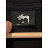 Stussy Logo T-Shirt Black Green Graphic Tee Size M
