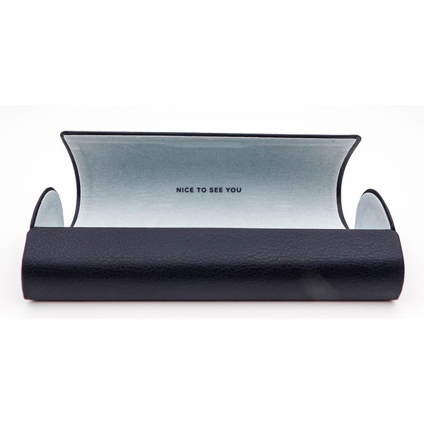 Warby Parker Glasses Hard Case Navy Blue Clamshell EUC Case Only