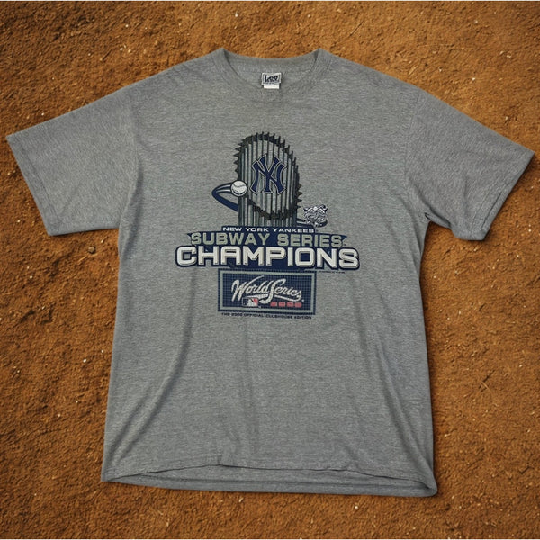 New York Yankees Subway Series Champions Shirt XL 2000 World Series Lee VTG