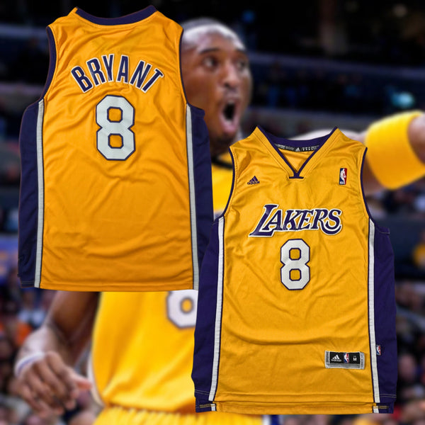 Los Angeles Lakers Kobe Bryant #8 Adidas NBA Swingman Jersey Sz M +2 Stitched