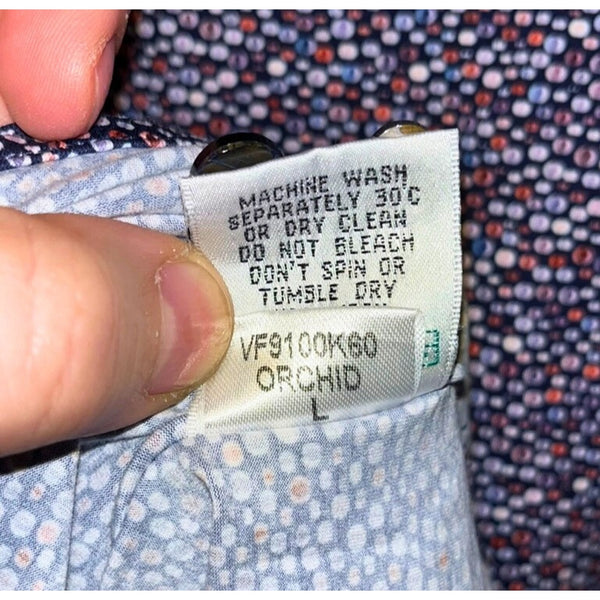 Bugatchi OoohCotton Tech 8-Way Stretch Shirt Sz. L Orchid Button Up Long Sleeve