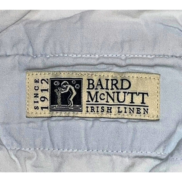 J Crew Stanton Shorts 36x9 Blue Linen Cotton Baird McNutt Irish Linen NWOT