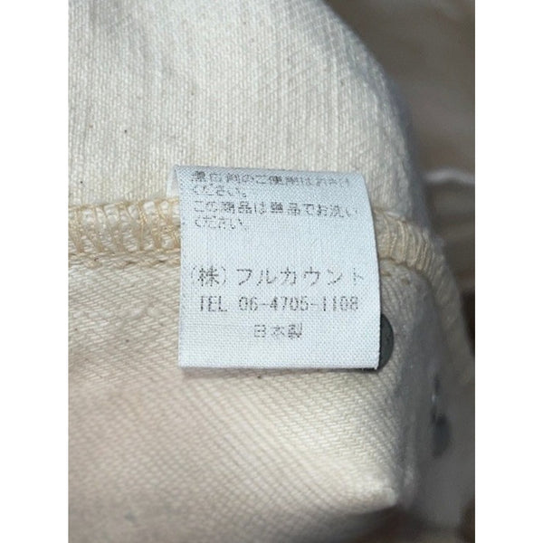 Full Count & Co 0105EC Ecru Selvedge Jeans 38x34 Wide Straight Made Japan Rare