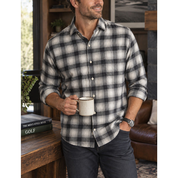 Peter Millar Autumn Soft Gale Plaid Shirt Men's L Cotton MF22W15USL NWOT