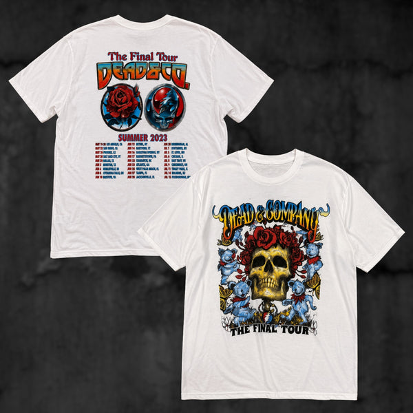 Grateful Dead Dead & Company Final Tour 2023 T-Shirt Men's L Authentic Tee