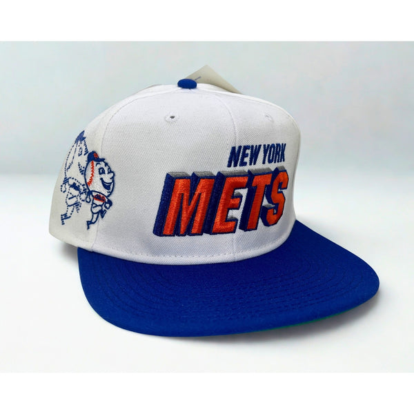 New York Mets Sports Specialties White Dome Snapback Hat NWT Rare Deadstock