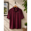 NetJets Sport-Tek Golf Polo Shirt Men's Large Burgundy Performance Employee Logo
