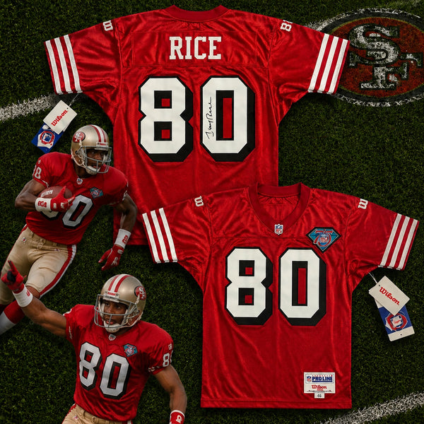 Jerry Rice San Francisco 49ers Signed Authentic 94 Wilson Pro Line Jersey 46 NWT