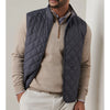 Peter Millar Essex Quilted Vest XL Iron Gray Full Zip Recycled Polyester NWOT