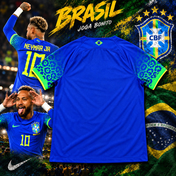 Brazil Away 2022 2023 Nike Jersey Shirt Men's Large Blue DN0678-433 Dri-FIT NWOT