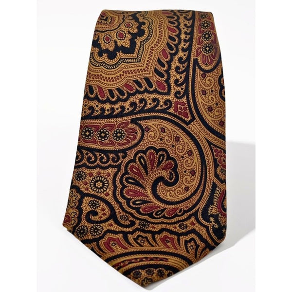 J Press Burlington Knot Paisley Madder Silk Tie Handmade England Mens Necktie