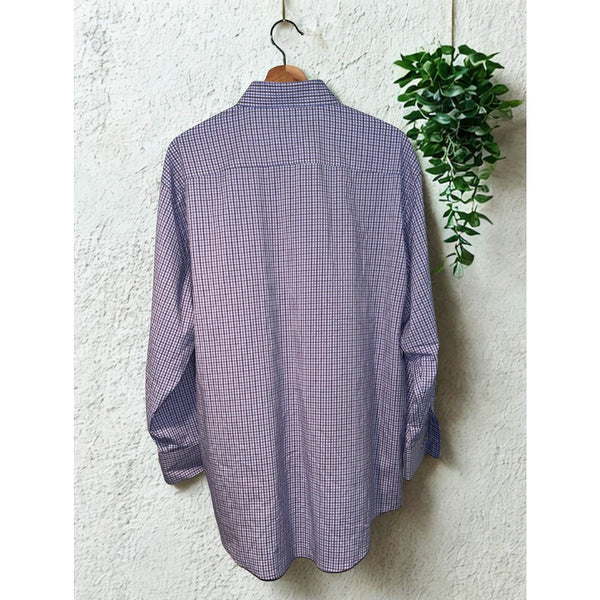 Peter Millar Oak Tree National Shirt L Crown Sport Summer Comfort Blue Check