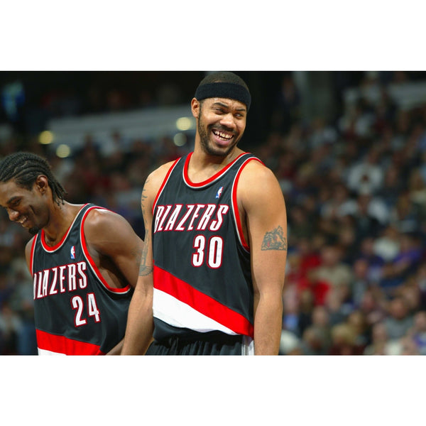 Rasheed Wallace Portland Trail Blazers #30 NBA Nike Jersey Sz. L +2 Vtg Sewn