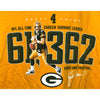 Green Bay Packers Brett Favre 61362 Yards Counting Reebok Shirt Men's S NFL