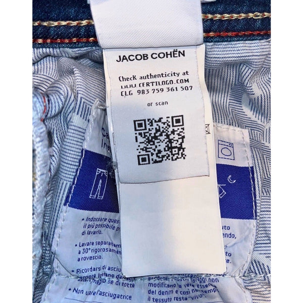 Jacob Cohen Bard Selvedge Denim Jeans Mens 36x26 Made In Italy Auth