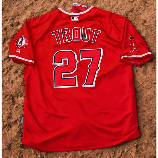 Mike Trout Los Angeles Angels Rookie Era Jersey 50 Majestic Authentic Deadstock
