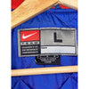 New York Giants Nike Team Vintage Hooded Puffer Jacket Blue Sz L NFL Made Korea