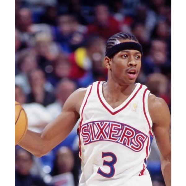 Philadelphia 76ers 96-97 Game Issued Jersey Sz 52 +4 Iverson Rookie Season