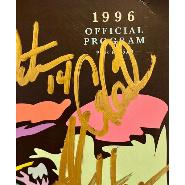 NFL Football Autographed Multi Signed Program 1996 NFL Golf Classic Phil Simms