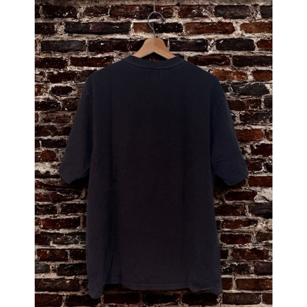 Supreme Oval Top Black T-Shirt Men's XL SS23 Embroidered Logo Made in Portugal