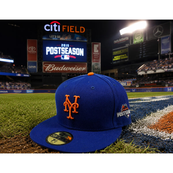 New York Mets 2015 MLB Postseason 59FIFTY Fitted Hat 7 5/8 New Era NWT