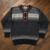 Dale of Norway Setesdal Lusekofte Pullover Sweater Sz. M Black White 100% Wool