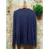 Faherty Cloud Henley Long Sleeve Navy Blue Heather Sz. 2XL NWOT Pima Cotton $98