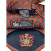 Paolo Gucci Silk Tie Vintage Made in Italy Red Geometric Equestrian 100% Silk