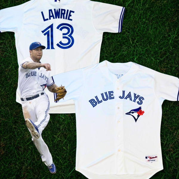 Toronto Blue Jays Brett Lawrie #13 Majestic Authentic Jersey Size 52 2XL MLB USA
