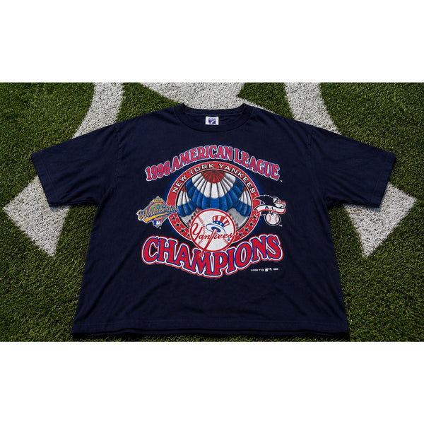New York Yankees 1996 American League Champions T Shirt 2XL Vintage Logo 7 USA
