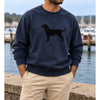 The Black Dog V Stitch Crewneck Sweatshirt Medium Navy Blue Martha's Vineyard