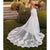 Stella York 7394 Lace Fit-and-Flare Ivory Over Ivory Wedding Dress 12 (SAMPLE)