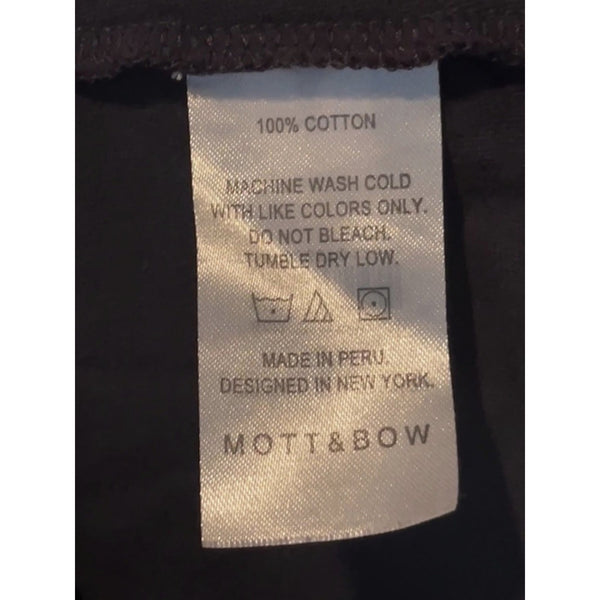 Mott & Bow Driggs Navy Blue Classic Crew T-Shirt Men's Large 100% Cotton EUC
