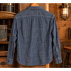 Wallace & Barnes J. Crew Naval Workshirt M Japanese Selvedge Chambray Blue NWOT