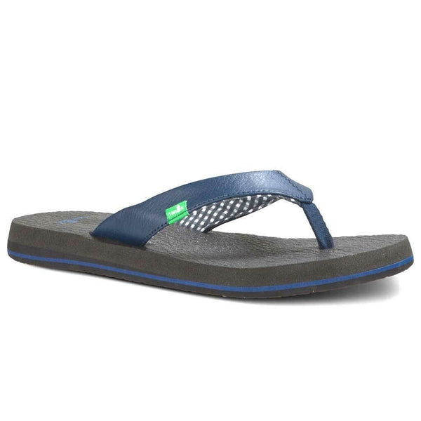 Sanuk Yoga Mat Flip Flop Sandal SWS2908 Navy 100% Authentic Sz. 10 NWOB
